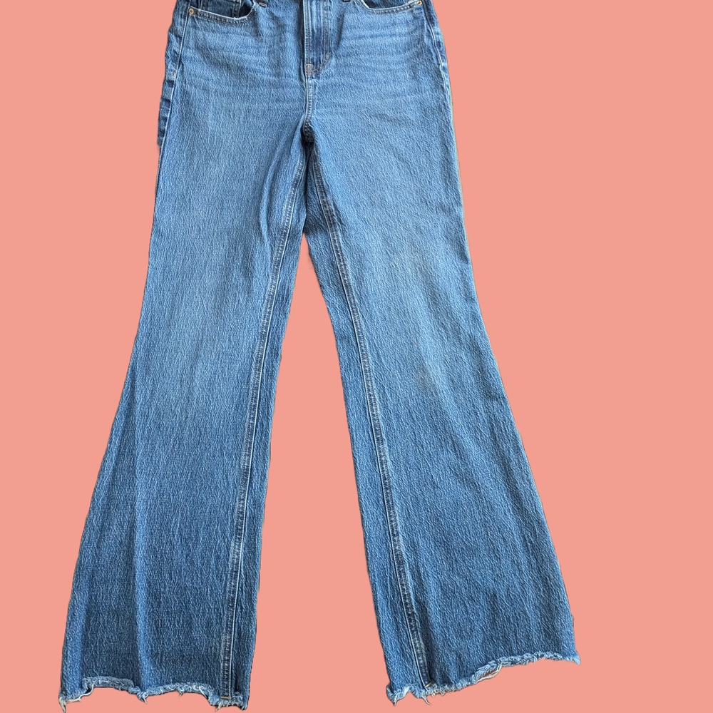 Women's Blue Flared Jeans